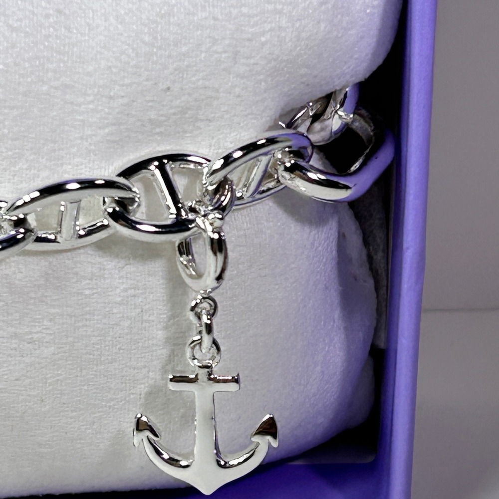 Bomb Party Charmelier BP Queen Of Sea Silver Plated CZ Charm Bracelet BR70669 - Picture 4 of 9